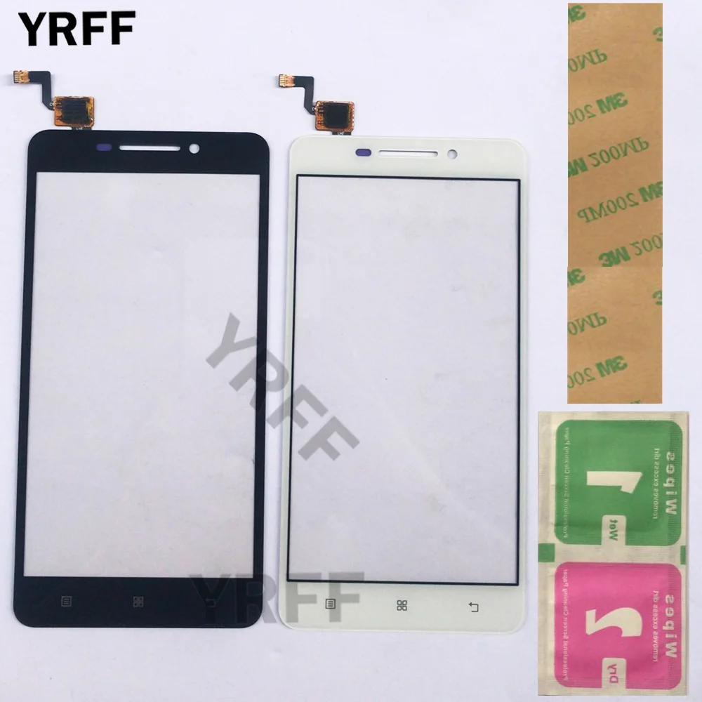 

Mobile Touch Screen Front Panel Touchscreen For Lenovo A5000 A 5000 Touch Screen Sensor Digitizer Front Glass Repair 3M Glue