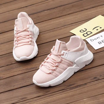 

Spring Harajuku mesh breathable small fresh pink cross strap shoes running shoes women's old shoes