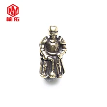 1 шт. креативные Ретро латунные доспехи рыцарские EDC бусы на веревочке бусины для ножа веревка шнур бусины шнурок подвески аксессуары для улицы