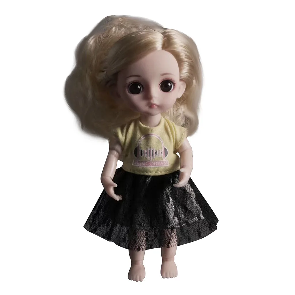 Модная Кукла умная девочка принцесса игрушка Мульти-шарнир мини-игрушка Моделирование 3D кукла обнимается подарок мягкое тело для девочки игрушка# g4
