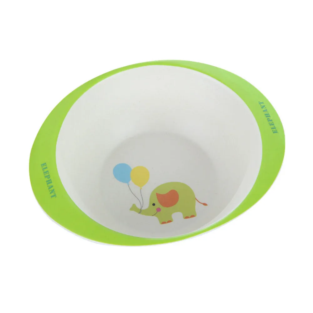 2019 Outdoor tableware bamboo fiber tableware children cartoon bowl environmental baby tableware doll plates tableware 40J11 (4)
