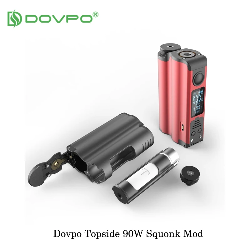 Электронная сигарета DOVPO Topside 90 вт с верхним заполнением TC Squonk 10 мл 27 мм питанием
