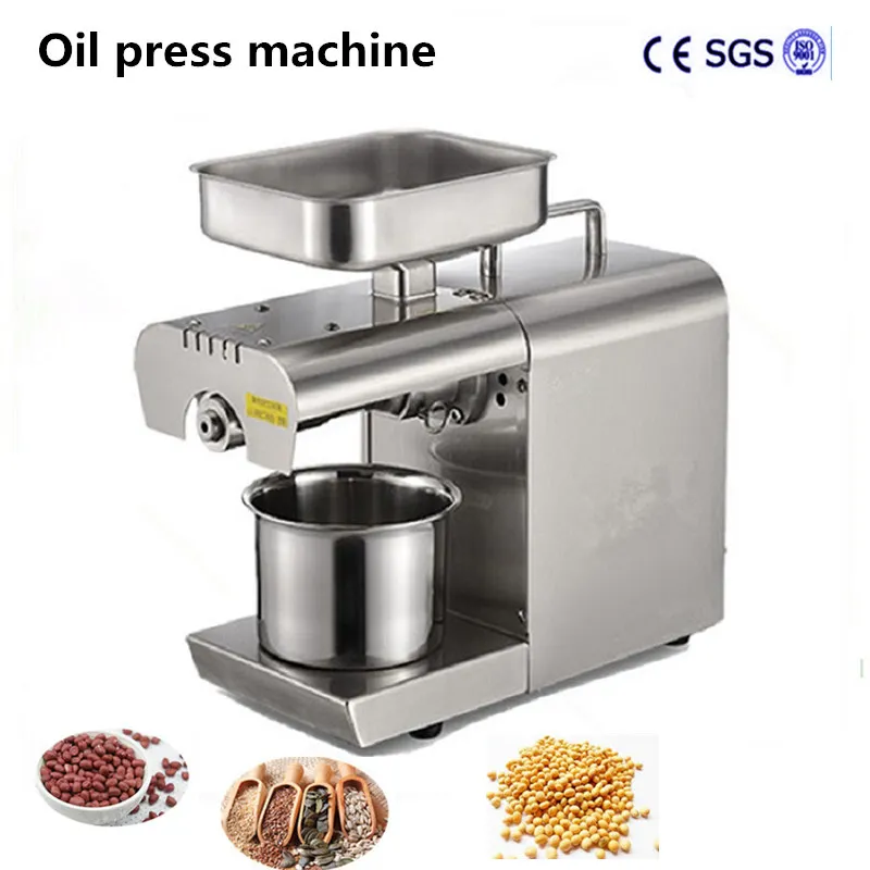 Mini oil press machine Oil Pressers 220V small sesame Nuts Seeds corn