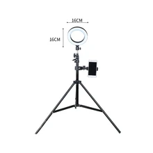 Светодиодный кольцевой светильник с регулируемой яркостью для студийной камеры, фото-телефон, видео-светильник с штативами, селфи-палка, кольцевой Настольный заполняющий светильник для Canon