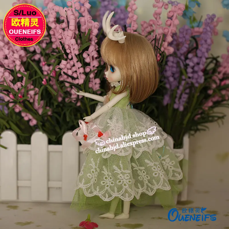 Одежда для кукол BJD 1/6 оригинальная газовая юбка с кружевной кромкой тела Lati Littlefee
