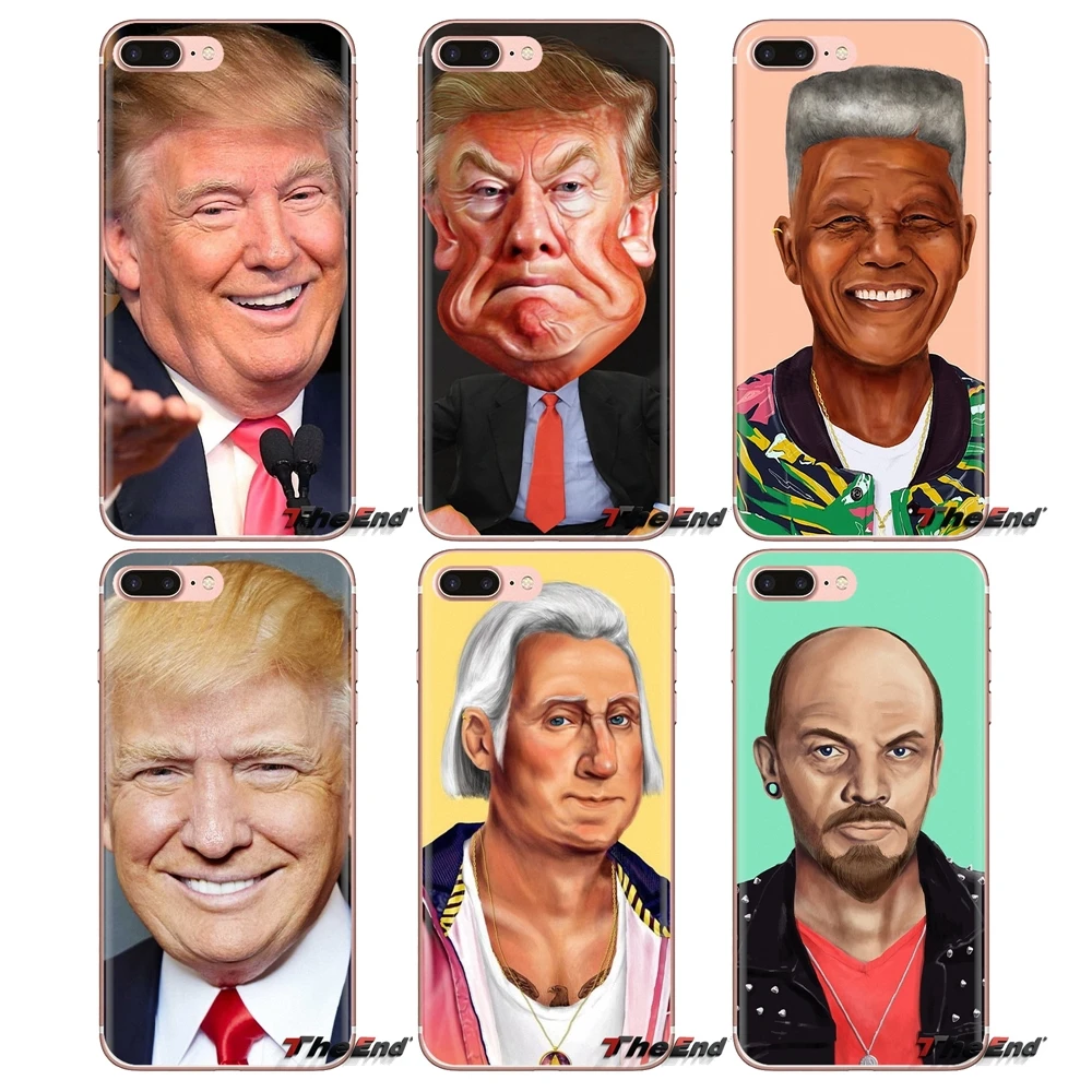 Мягкий ТПУ чехол для телефона Xiaomi Mi4 Mi5 Mi5S Mi6 Mi A1 A2 5X 6X 8 9 Lite SE Pro Max Mix 2 3 2S Donald Trump the world