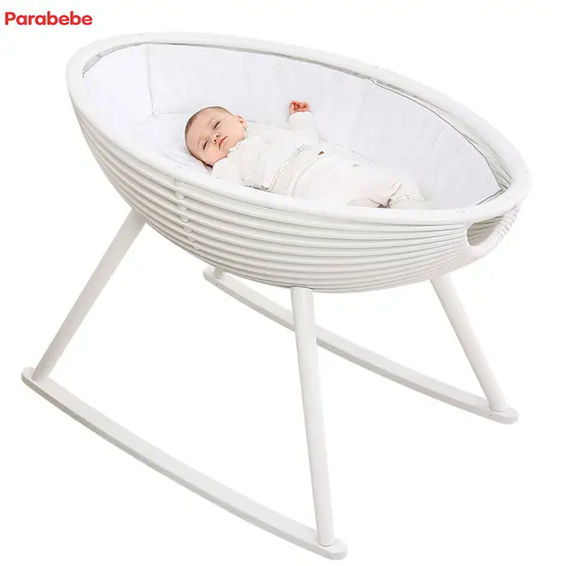 Gorgeous Baby Crib Pine Baby Cradle Kids Infant Rocking Bed