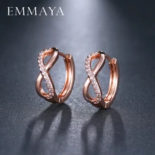 EMMAYA дизайн высококачественные круглые серьги-шпильки циркон модное украшение из фианита сережки-гвоздики со стразами для женщин