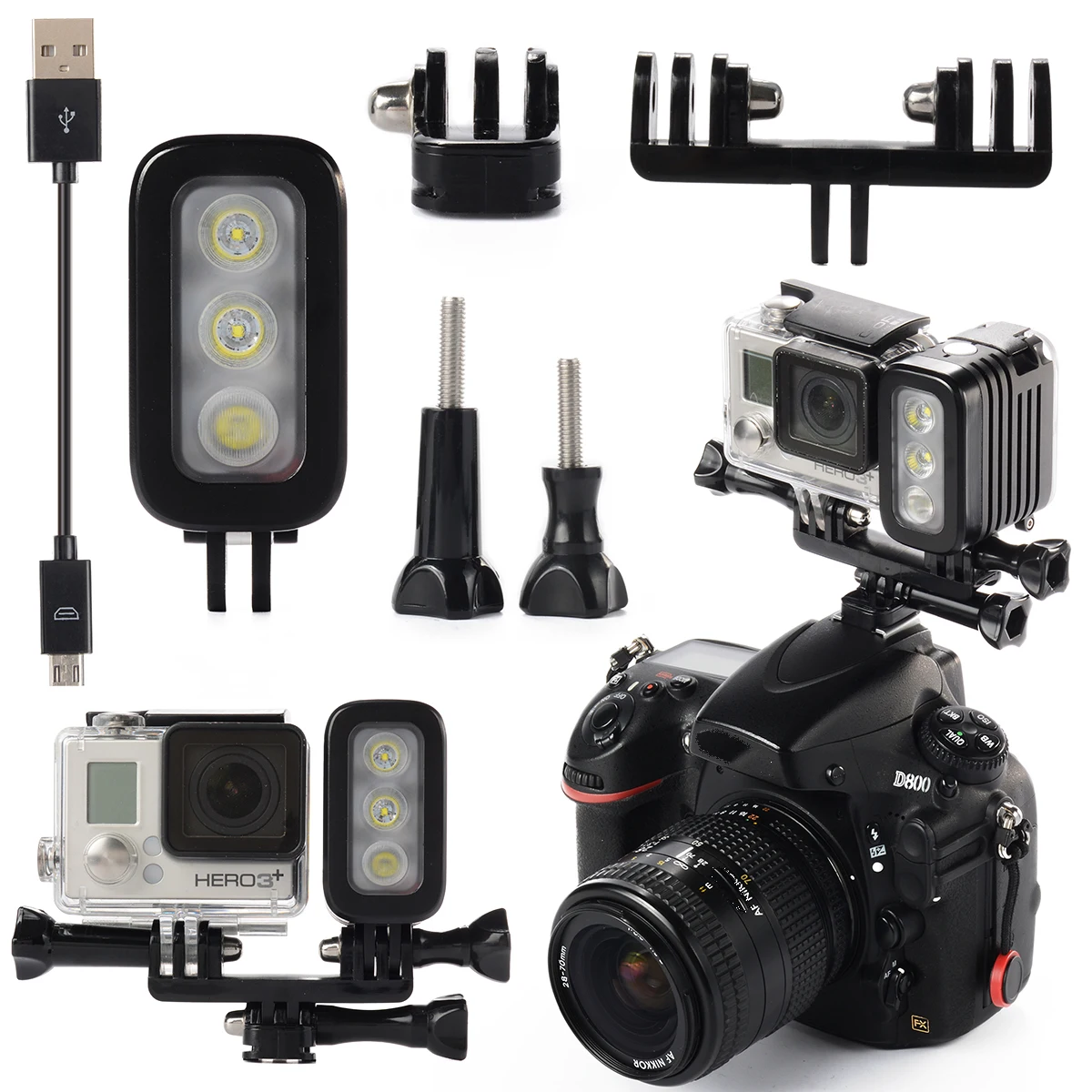   LED     Gopro 3 3 + HERO4  OS431