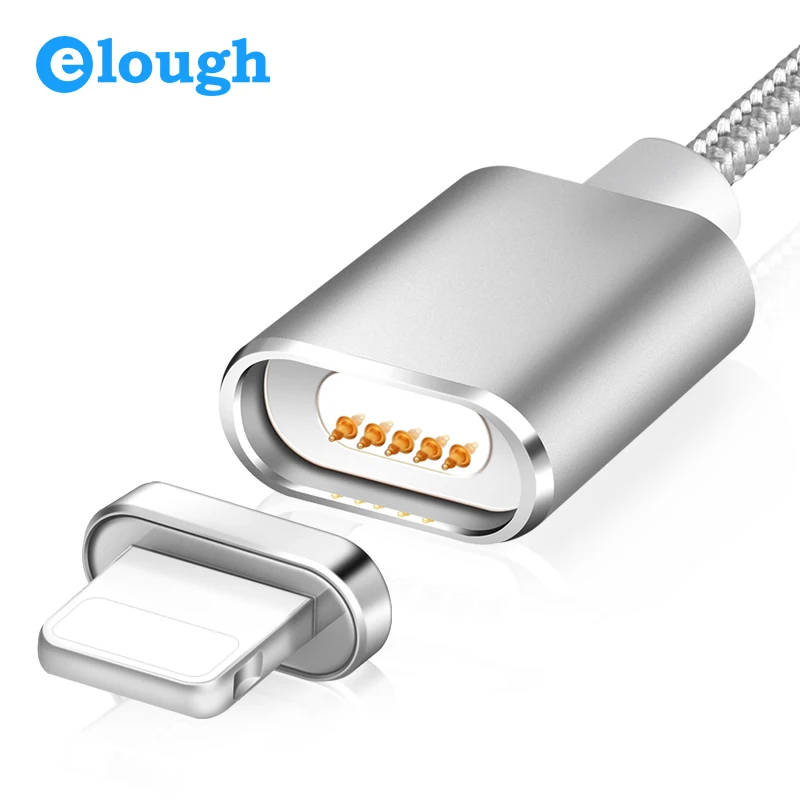Elough E03 Magnetic Cable For iPhone XR XS Max X 6 6s 7 8 Plus 5 SE iPad Charger Mobile Phone Magnet Charge Data USB Cables Wire