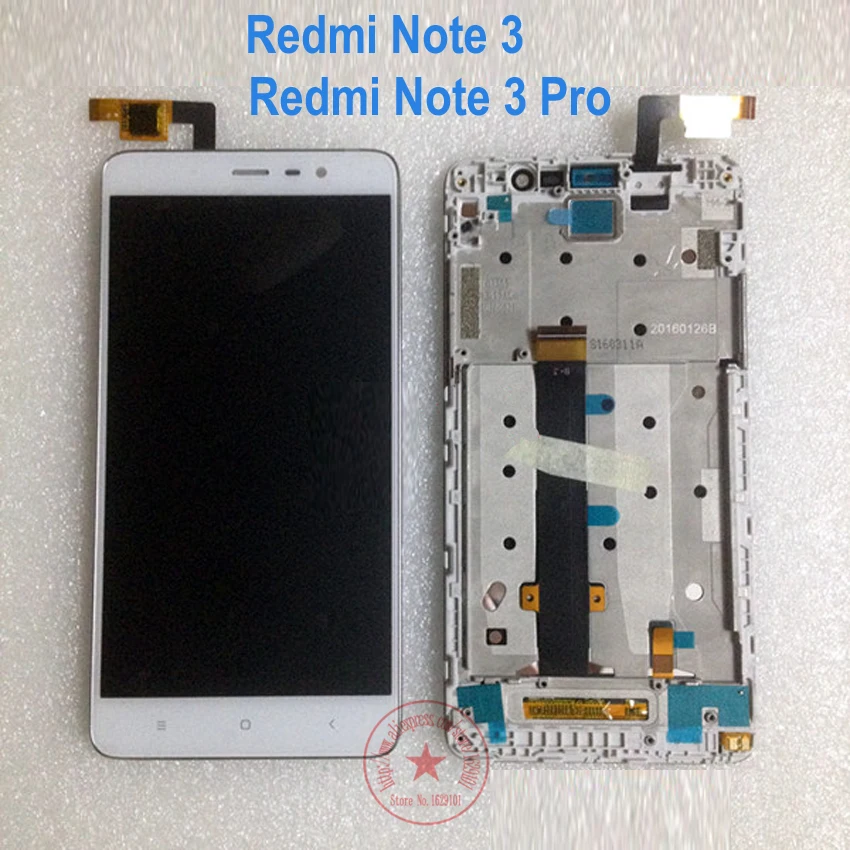 Prix pour Noir/Blanc/Or Test Travail Note3 LCD Affichage à L'écran Tactile Digitizer Assemblée avec cadre Pour Xiaomi Redmi Note 3 Pro Remplacement Prix pour Noir/Blanc/Or Test Travail Note3 LCD Affichage à L'écran Tactile Digitizer Assemblée avec cadre Pour Xiaomi Redmi Note 3 Pro Remplacement
