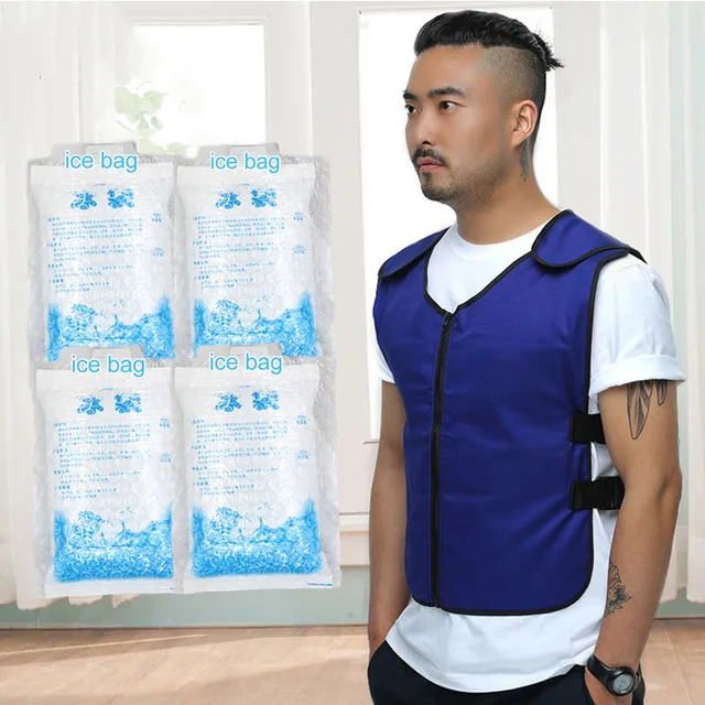 Summer Body Cooling Vest Ice Bag Air conditioning clothing For Outdoor