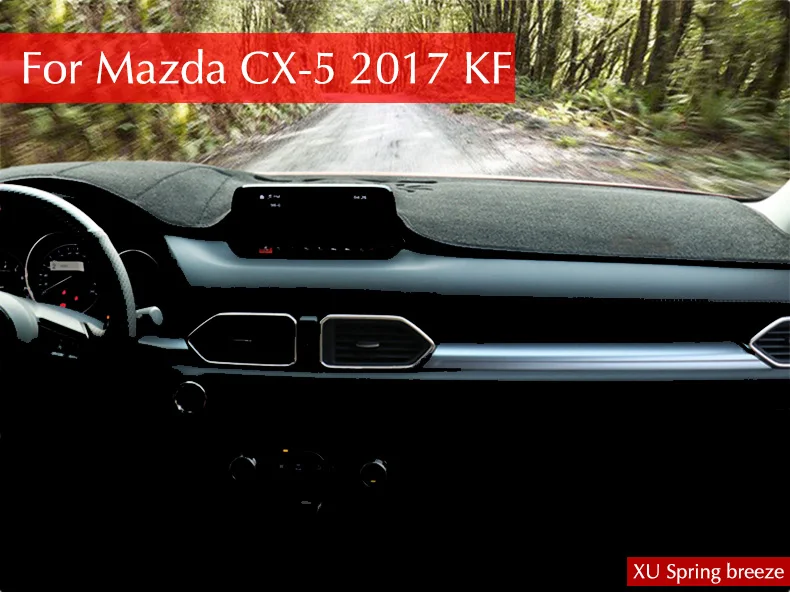 

Car Dashboard Protective Mat Shade Cushion Photo Polyester Pad Interior Carpet For Mazda CX-5 CX5 2017 2018 KF LHD Car styling