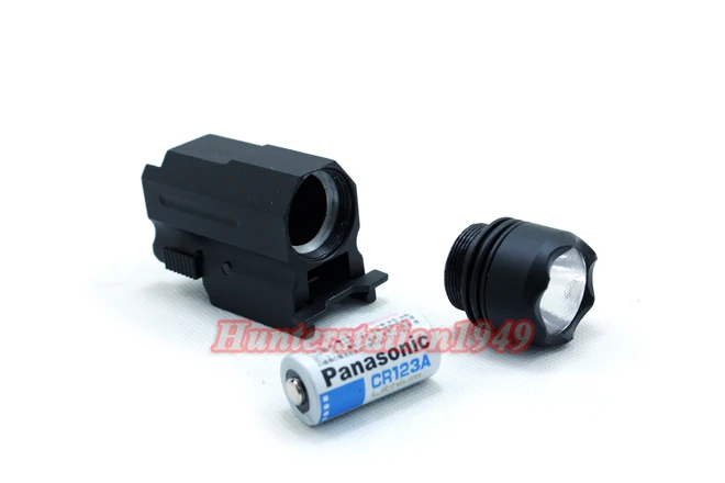 

2in1 CREE LED FLASHLIGHT QD MOUNT+ 650NM RED DOT LASER FIT FOR PISTOL/GUN/GLOCK