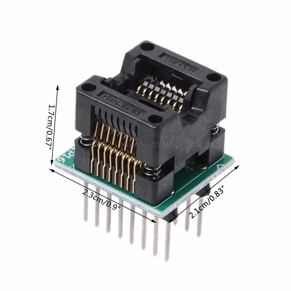 SOP16 к DIP16 IC Разъем SOP16 отложным воротником DIP16 программатор адаптер 150 мил записи сиденье