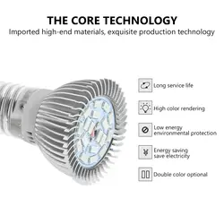 Полный спектр светодио дный Светодиодная лампа для выращивания растений фитолампия Фито лампа для комнатных садовых растений цветок