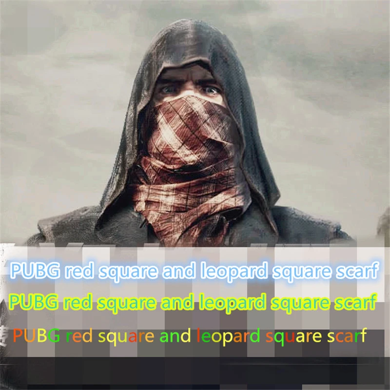  Role Playing PUBG Game Playerunknown Red and Leopard Battlefield Scarf Mask Man and Woman Applicabl