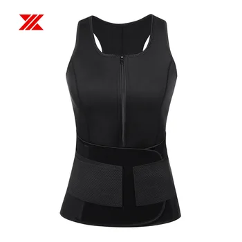 

HEXIN Women Sauna Vest Waist Trainer Neoprene Body Shaper Tummy Control Plus Size with Adjustable Straps Waist Cincher Shapewear