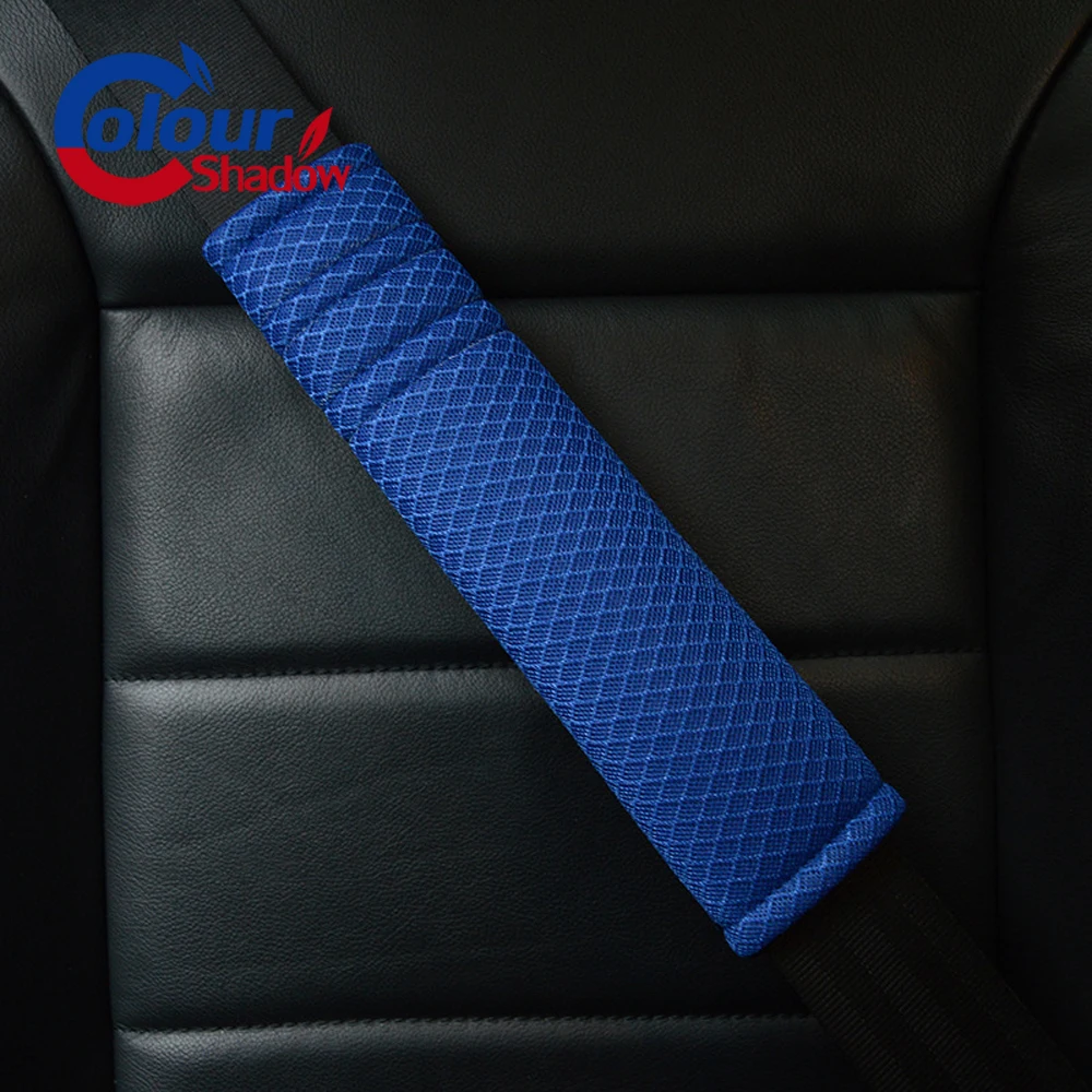 1Pair Mesh seat safety belt Cover Universal Soft Car Seat Belt