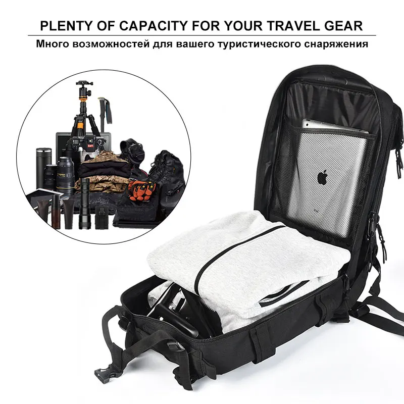  Military Tactical Men Backpack Camouflage Outdoor Sport Hiking Camping Hunting Bags Women Travellin