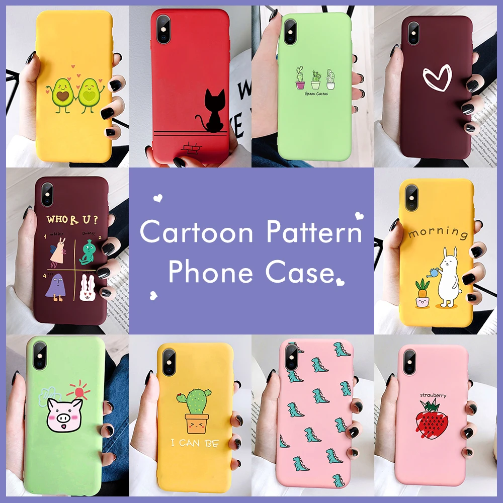 Мягкий ТПУ чехол для iPhone 7 8 6 6s Plus X 10 XR XS MAX Ультратонкий силиконовый защитный 5 5S