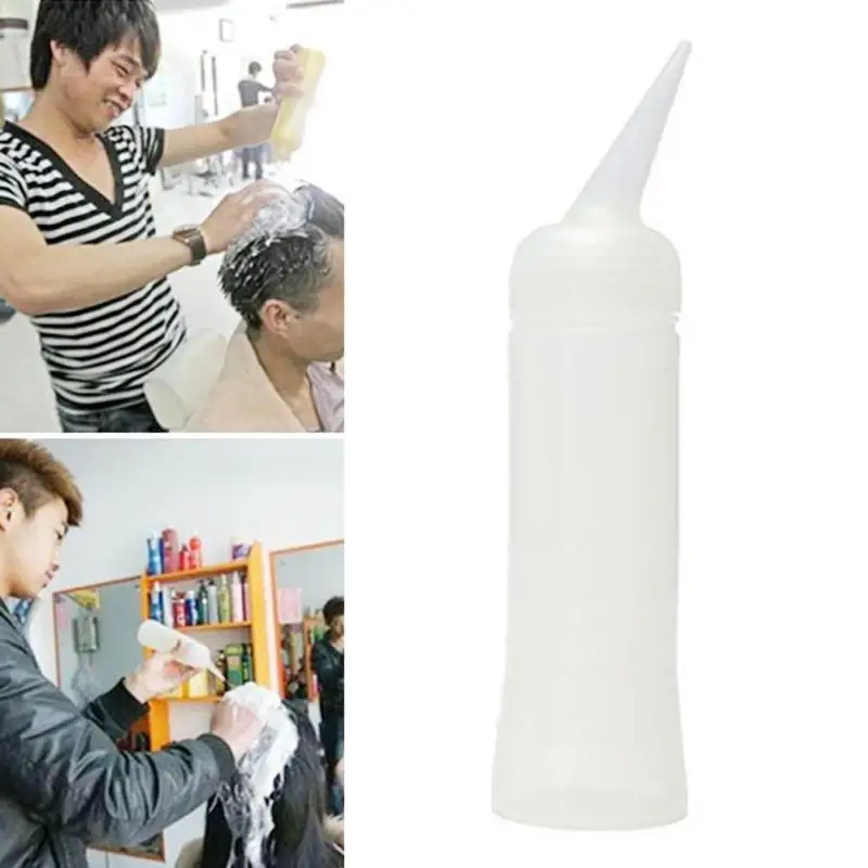 260ml Salon Applicator Bottle Measuring Translucent Plastic Bottle Hair