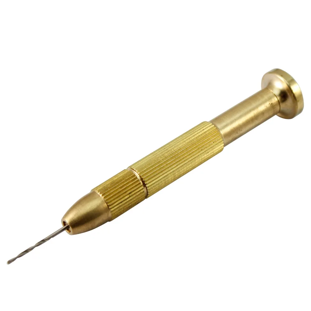 Pin Vise Hand Drill Copper Handle for for jewelry making woodworking