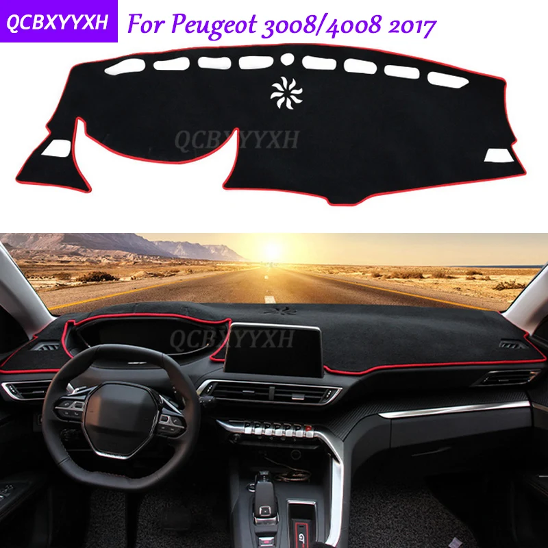 Для Peugeot 3008 4008 2017 коврик для приборной панели защитный интерьер Photophobism тент