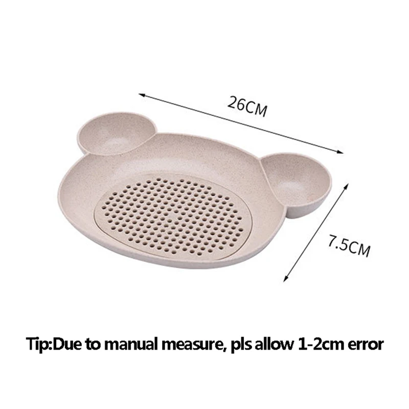Baby Food Supplement Bowl BPA Free Infant Feeding Sub-grid Tray Set Dishes Toddler Anti-slip Plate Child Eating Tableware MY0023 (2)