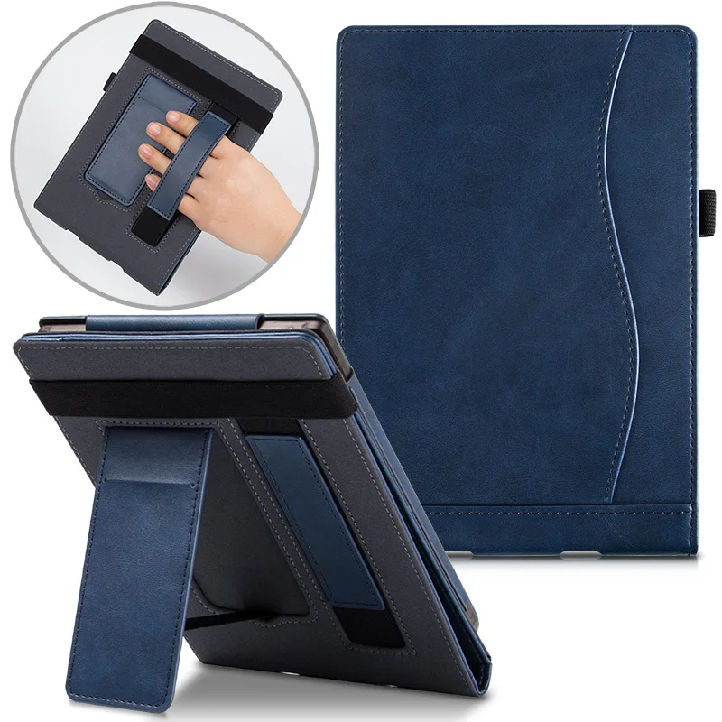 Чехол-подставка AROITA для Pocketbook 616 627 632 eReader, Touch Lux 4/Basic Lux 2/Touch HD 3 из искусственной кожи Smart Cover с ремешком на руку