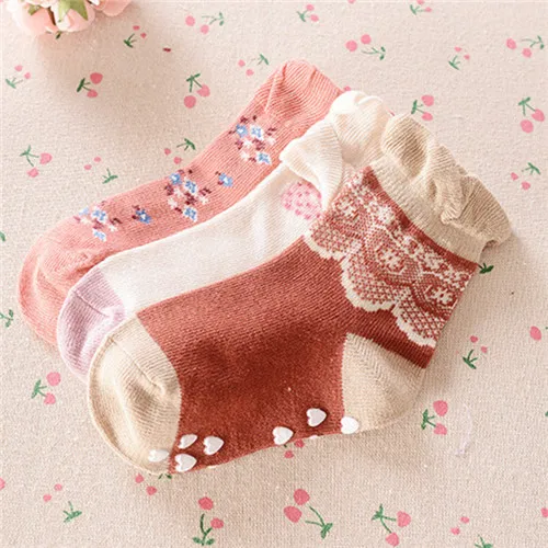 Носки для девочек до колена сетчатые носки половина детей Socken Chaussettes Enfants рюшами Носки kniekousen для девочек 3 пар/лот dcll-009-3p - Цвет: mix color
