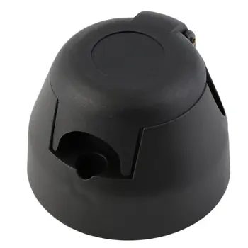 

7 Pins 12n Black Plastic Trailer Caravan Car Towing Electrics Plug Socket Towbar New Dropping Shipping