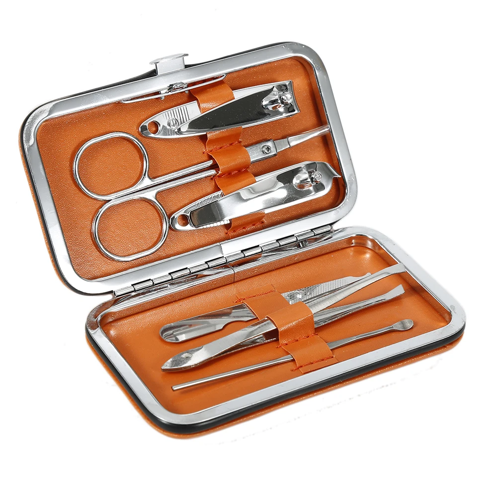 Stainless Steel 6pcs/Set Nail Clipper Kit Nail Care Tools Scissor