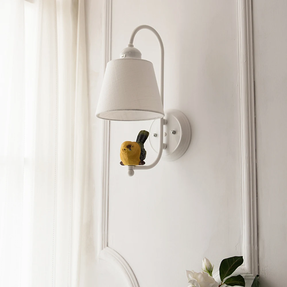 

HGhomeart Simple Modern Led Cartoon Wall Lamp 110 ~ 220v Wall Lamp Forging LED Reading Lamp E27 Wall-mounted Iron Lamp