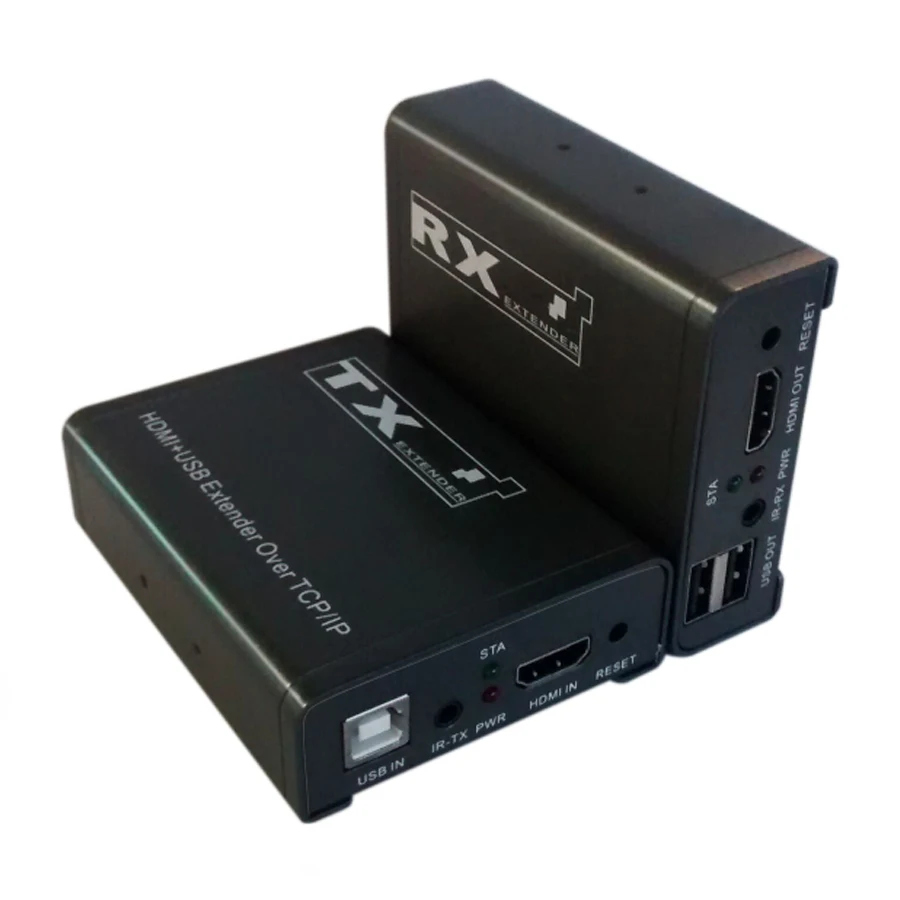 

High Quality 120M HDMI KVM Extender TCP/IP Network Extender USB HDMI IR by CAT5e/6 (1 TX+1 RX)