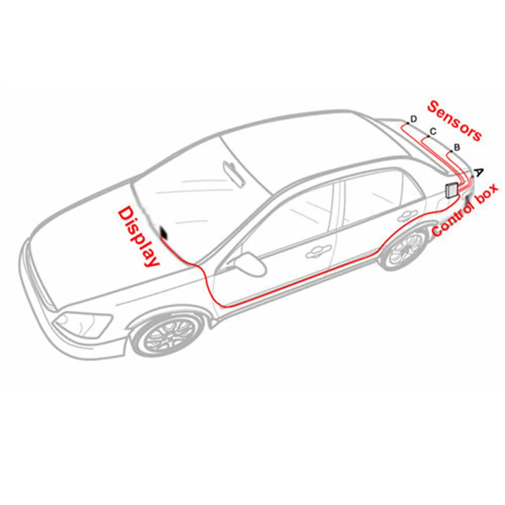 Car Parking Sensor Reverse Backup Radar Detector