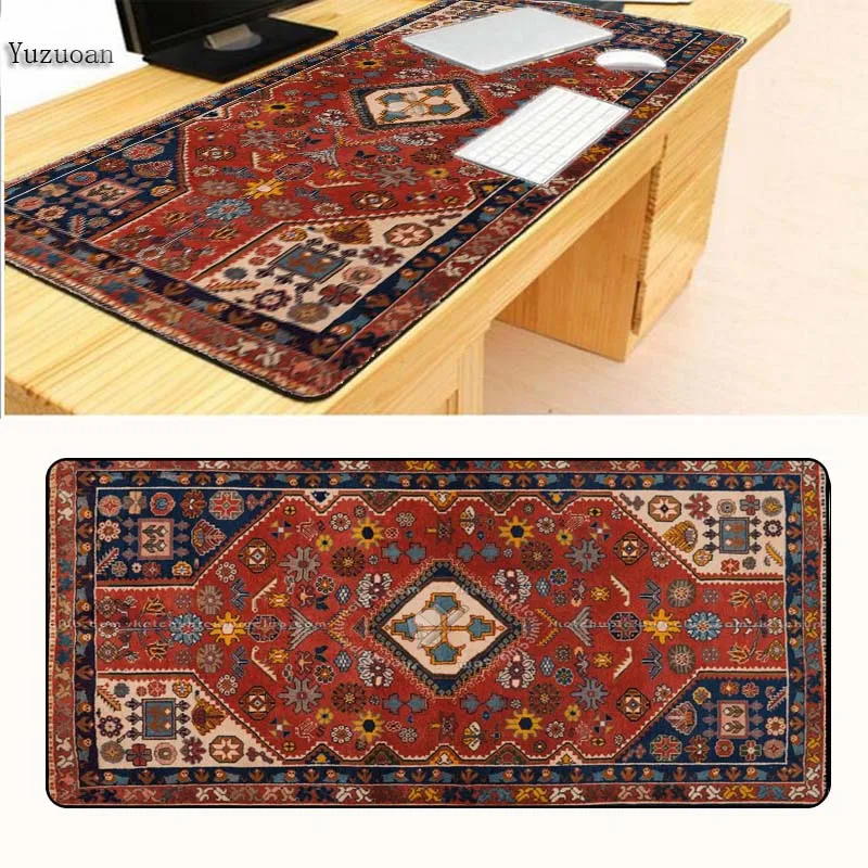 Yuzuoan 900*400*3MM Large Gaming Mouse Pad Locking Edge Mouse Mat Speed Version for Dota CS GO Mous