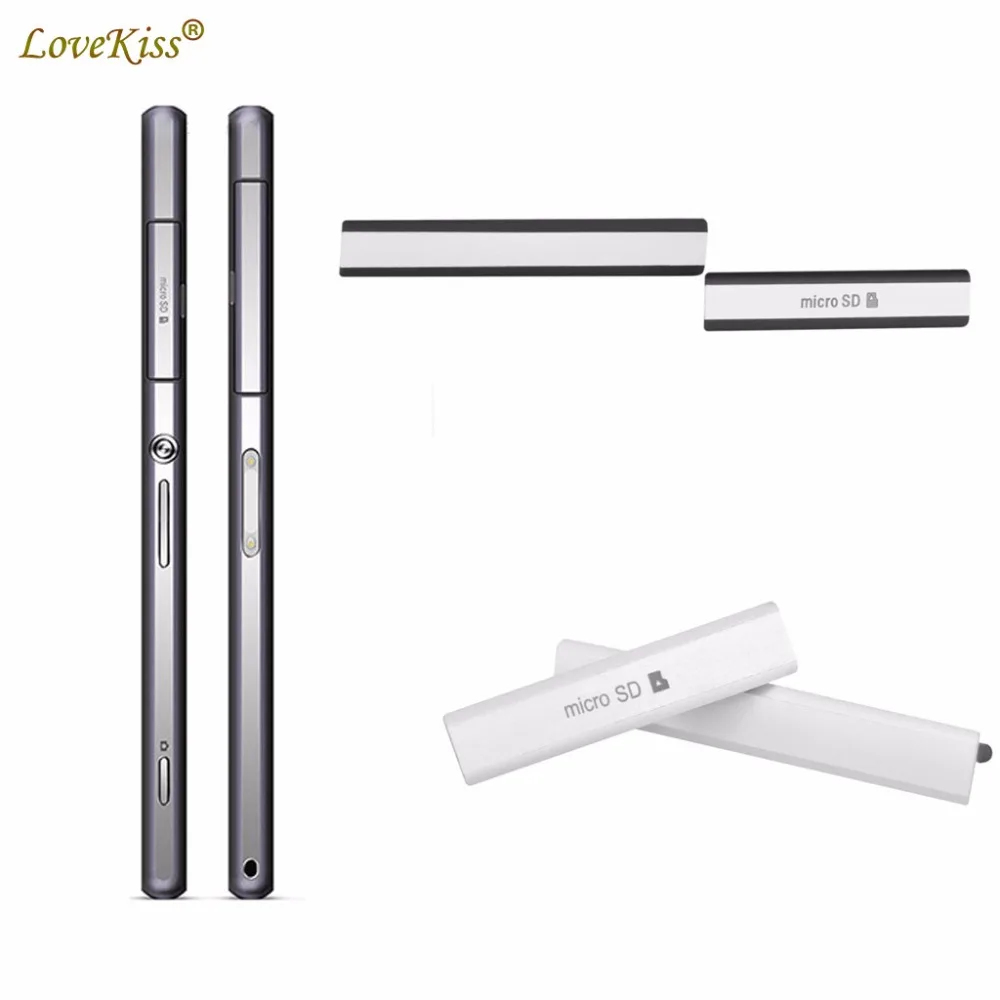 

Z3 Z2 Micro SD SIM Card USB Charging Port Slot Cover For Sony Xperia Z3 Compact Z2 Z1mini Z3mini Z1 Dust Plug Bumper Case Cover