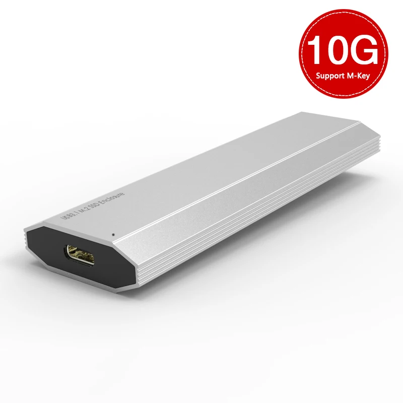 USB-C USB 3.1 3.0 نوع-C 10 جيجابايت في الثانية إلى Nvme M-مفتاح M.2 NGFF PCI-E 2 حارة SSD الضميمة