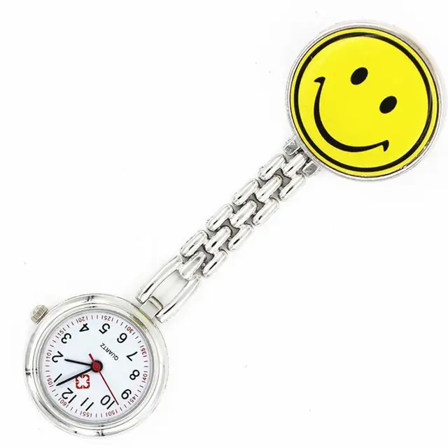 Carino Sorriso Viso Smiley Clip Sulla Tasca Fob Della Vigilanza Dell'acciaio Ino Carino Sorriso Viso Smiley Clip Sulla Tasca Fob Della Vigilanza Dell'acciaio Ino