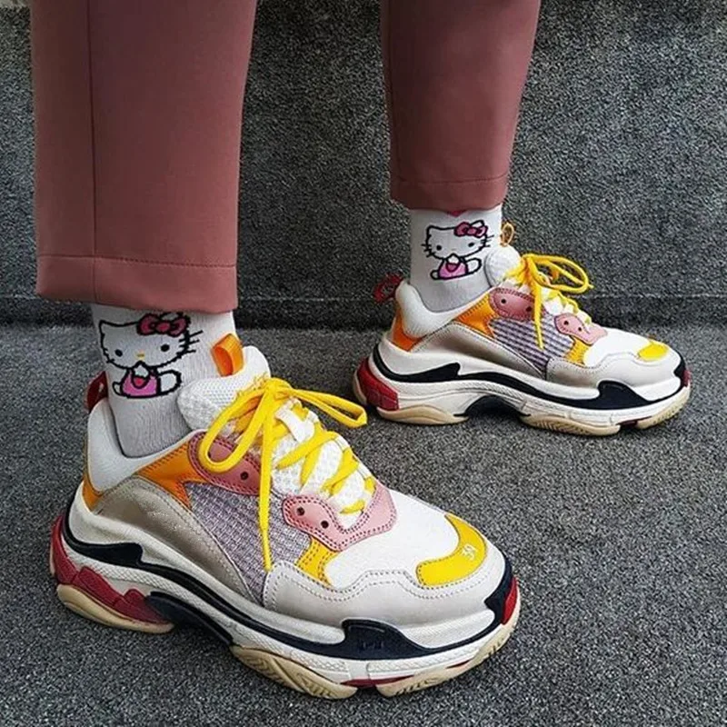triple platform low shoes