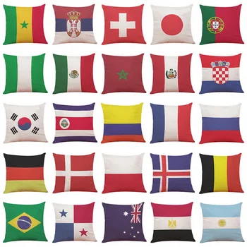 

Hoomall Top Quality Linen Cushion Cover City Printed Pillow Cover Square Decorative Pillows for Sofa Car Seat Fashion Home