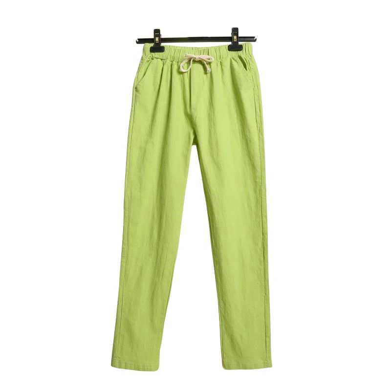 

Women Pants Sweat Befree Loose Harem Pants Casual Cool Linen Fabric White Trousers Sportswear 2018 Summer Female Clothing