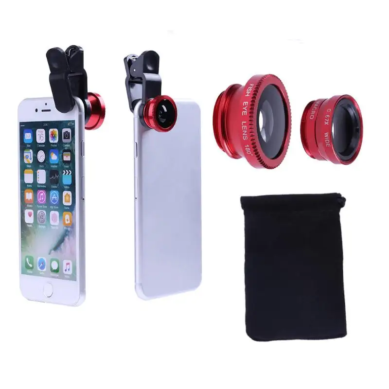 ALLOET Mobile Phone Clip Lenses 180 Degree Fish Eye 0.67X