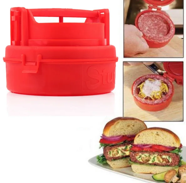 

Manual Hamburger Forms Press Burger Patties Maker Press Cutlets Stuffed Hamburger Mold Grill Kitchen Tool Gadgets nobox