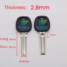 JF026 двойной слот два ряда ключ эмбрион дом ключ замена лезвия Длина 30 мм 39 мм(10 шт