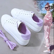 Белые туфли на танкетке высокого качества; женские Сникеры на платформе; zapatos de mujer; повседневная женская обувь
