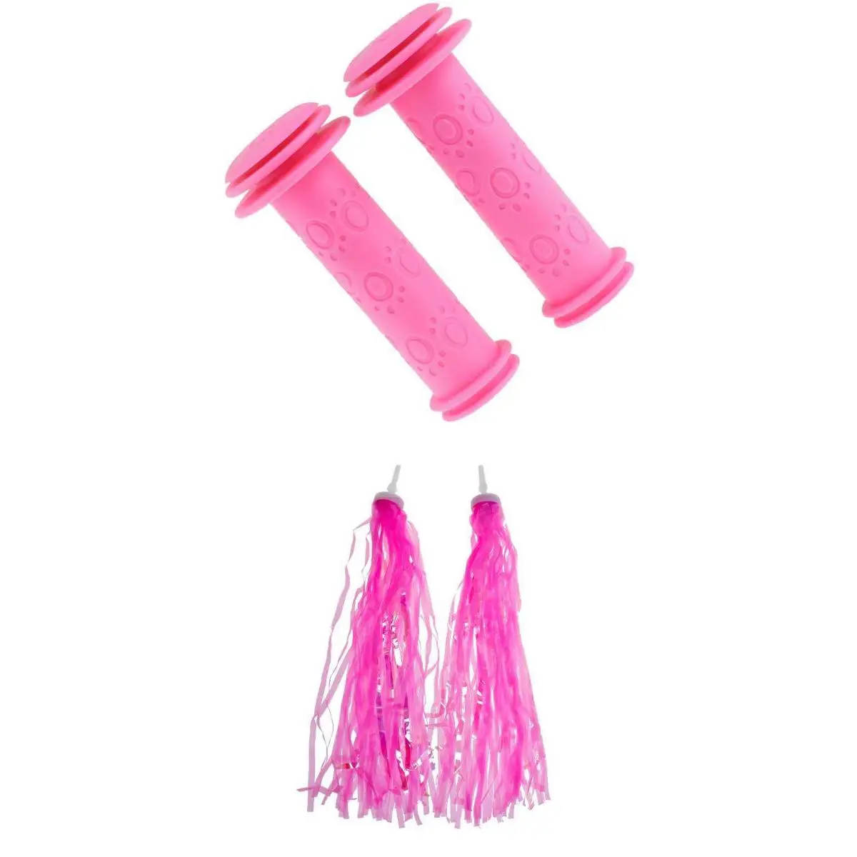 Perfeclan Bike Streamers Tricycle Kids Handlebar Grips Tassels +Handle Grips