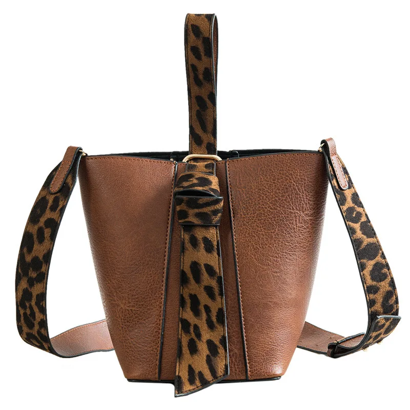 2018 Leather Ladies Top-handle Handbag bags for women luxury handbags women bags designer Brand original design Leopard Print