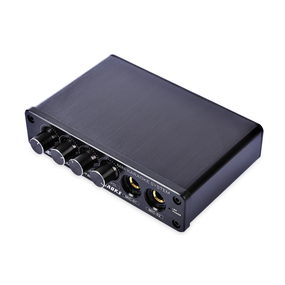 

Mini Mixer KARAOKE System Audio Process Stereo HiFi Pre-Amplifier Microphone Home Audio Amplifier
